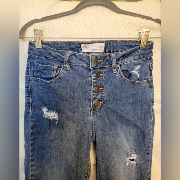 RSQ, 26/3, Manhattan High Rise Jeans, Medium Blue Wash - Picture 2 of 4